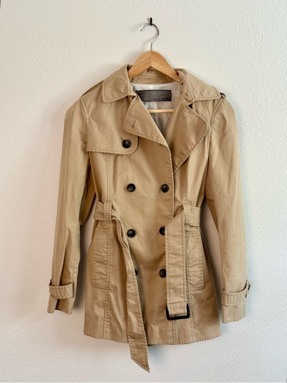 Zara Basics Cotton Trench